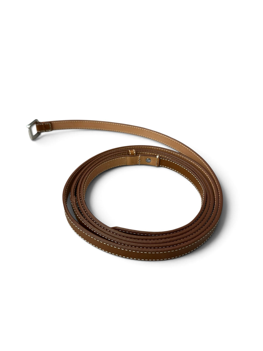 LAFAYETTE 148 Size L/XL COGNAC VACHETTA LEATHER BELT DOUBLE  display picture 3