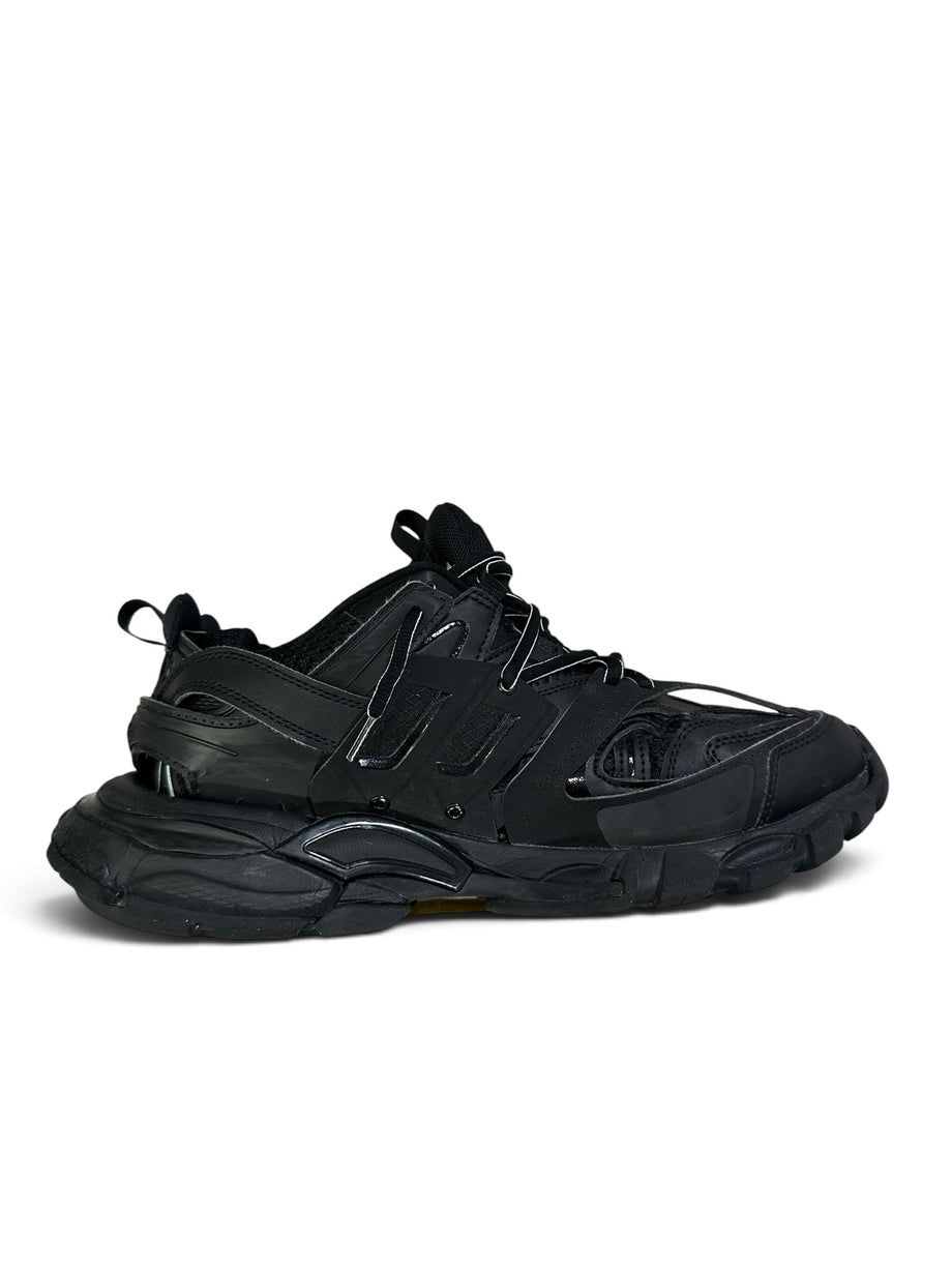 BALENCIAGA Size 41 BLACK SHOE TRACK SNEAKER 