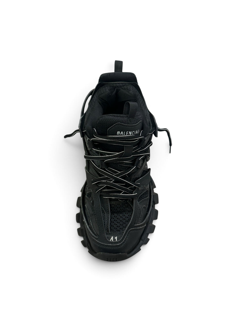 BALENCIAGA Size 41 BLACK SHOE TRACK SNEAKER 