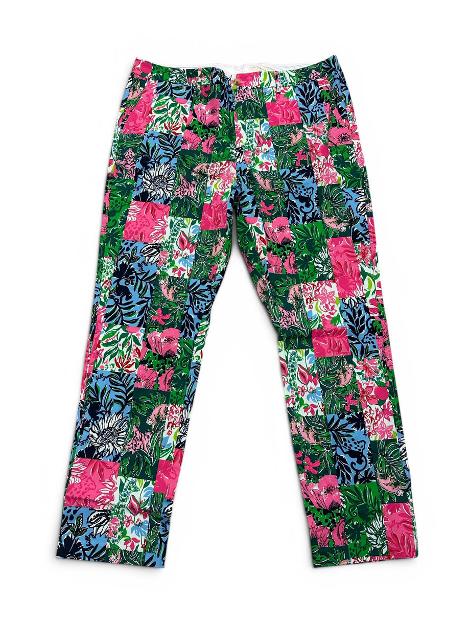 スラックス neonsign slacks flower pattern MEN'S Size 42 SLACKS MIZNER PANT PARTY PUNCH PATCH LILLY PULITZER