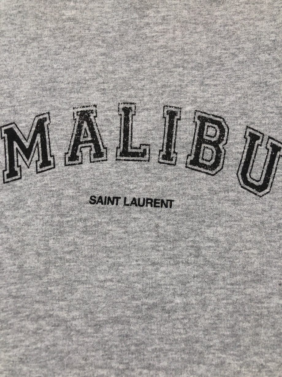 YVES SAINT LAURENT Size S GREY SWEATSHIRT MALIBU – New to
