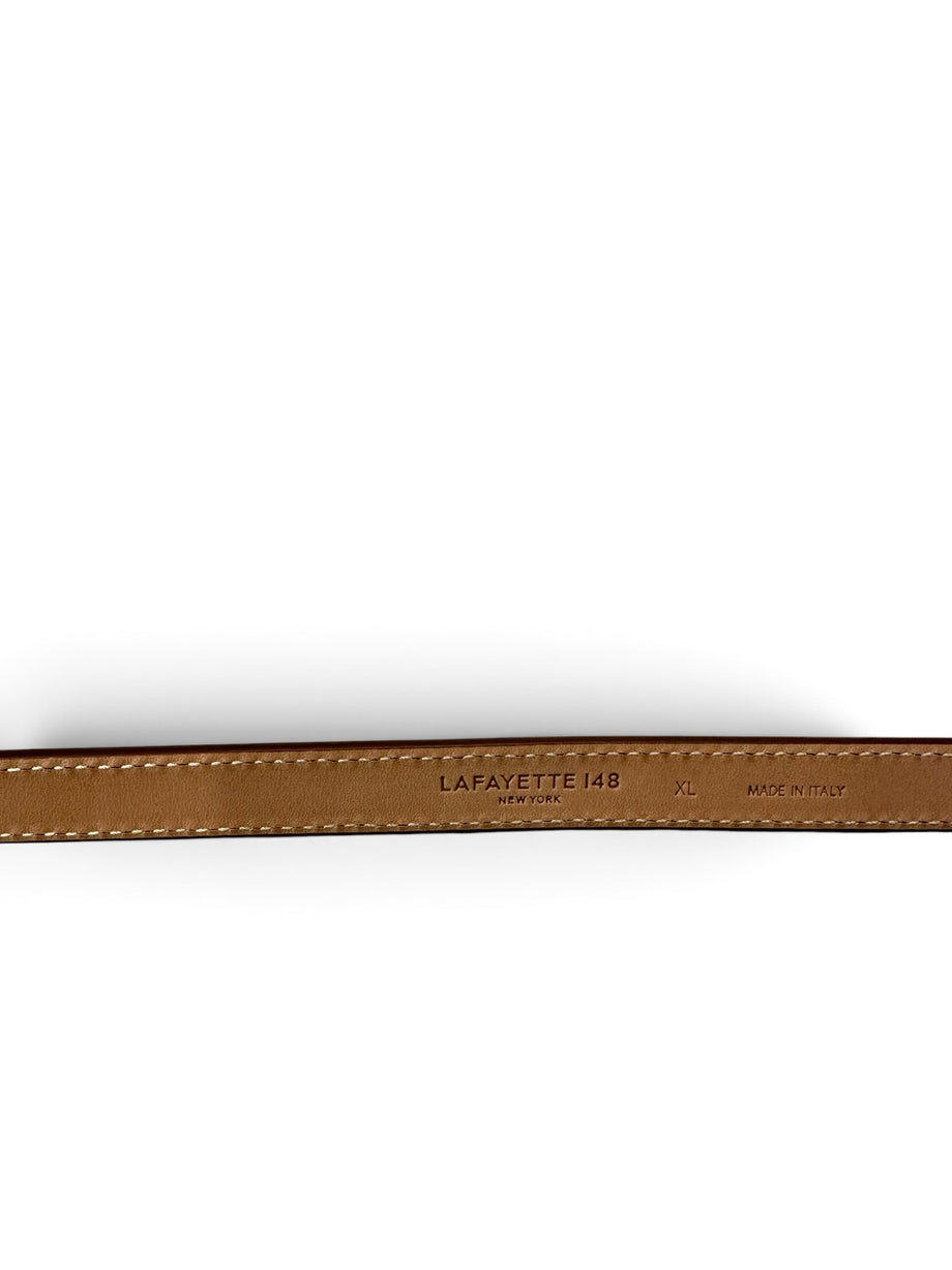 Lafayette 148 New York Brown Woven Leather Belt Size Small Italy Braided Luxury Lafayette 148 New York Brown Woven Leather Belt Size Small  main image 2